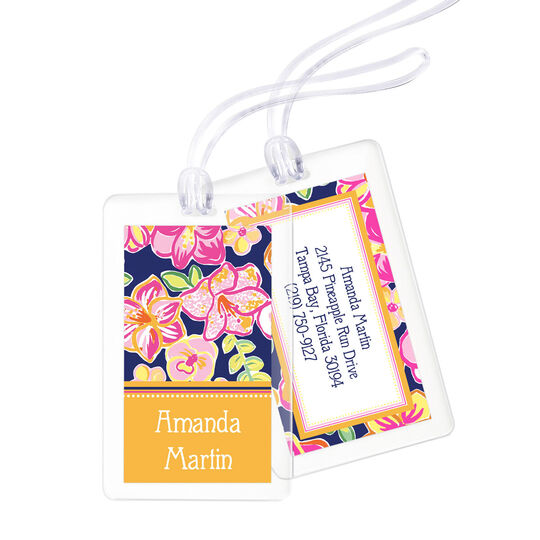 Island Hibiscus Luggage Tags